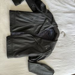 Like New Polo Ralph Lauren  Girls leather jacket size L (12-14)
