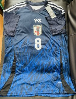 adidas Y-3 Japan MINAMINO Soccer Football 2024 Home Jersey Fan Version size XL