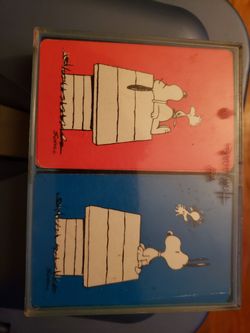 hallmark bridge playing cards snoopy