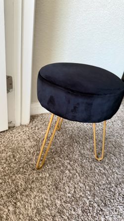 Stool for makeup vanity