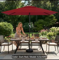 Brand new 10x6.5 patio umbrella