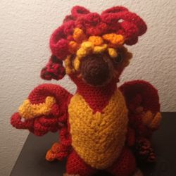 Harry Potter Phoenix Fawkes Crochet Doll 