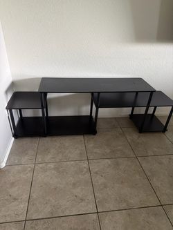Black tv stand