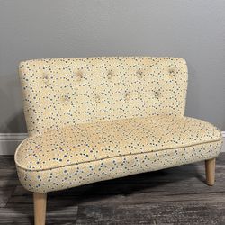 Kids Size Sofa Couch Yellow Floral New