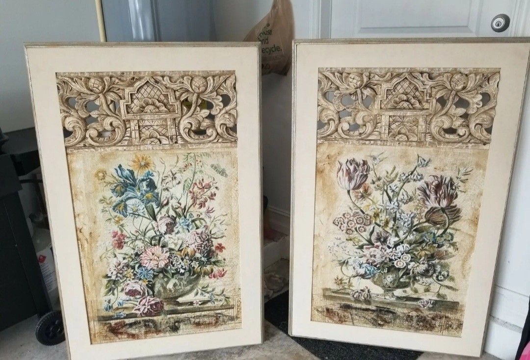 FLORAL CAFE OIL PAINTINGS