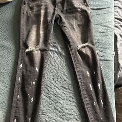 Black Purple Jeans