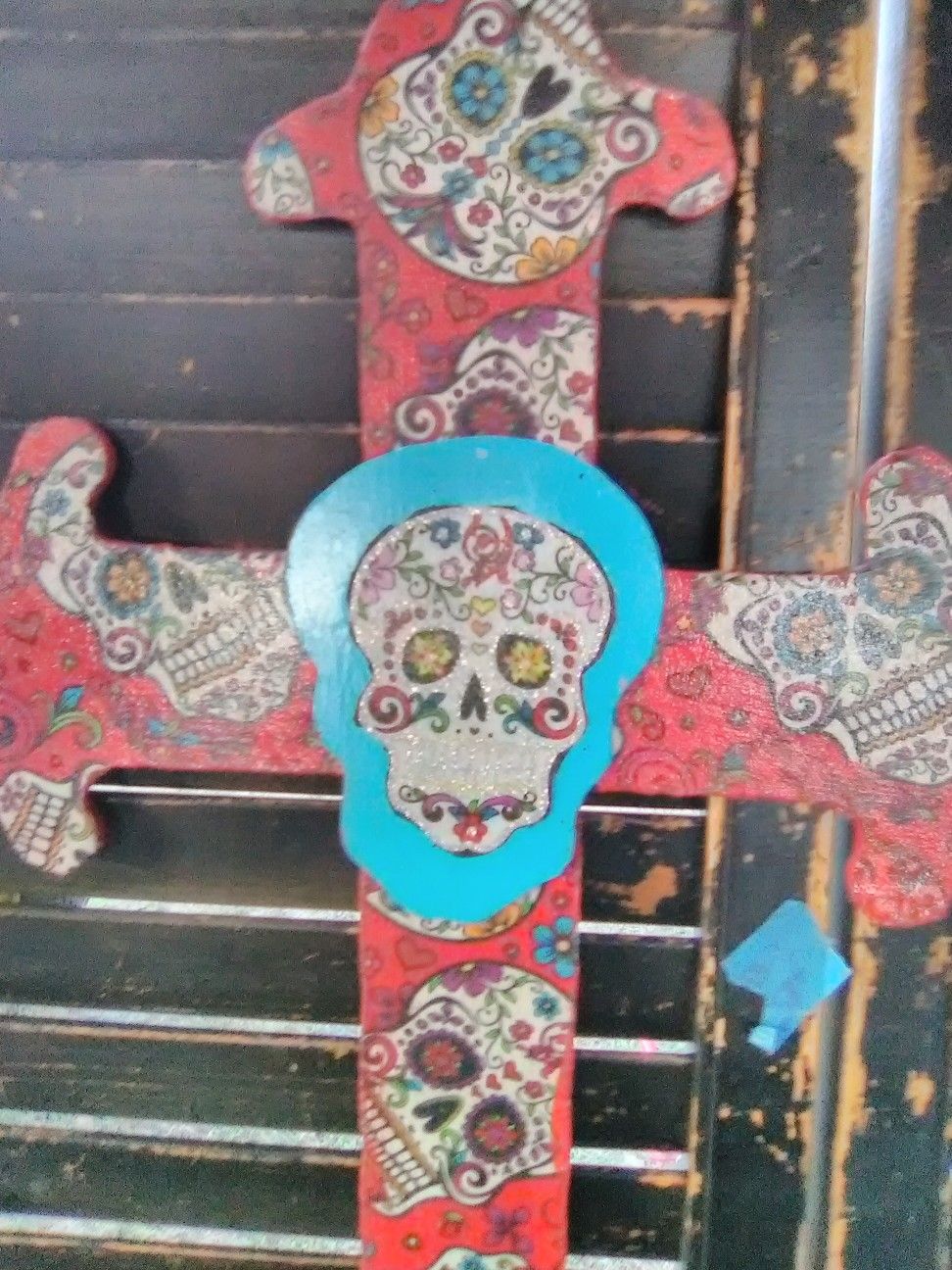 Sugar skull cross