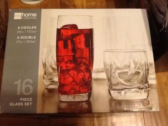 16 piece glassware set