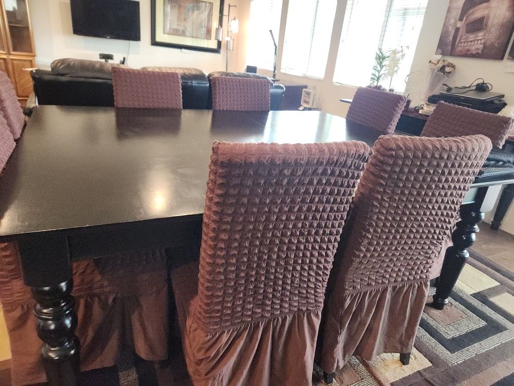 8-seater Dining Table With Serving Table