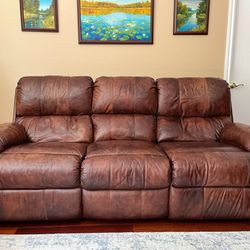 Recliner Leather Sofa And Loveseat 