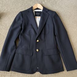J Crew Women Navy Blazer Size 0