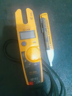 Fluke T5-1000 Voltage & Current Tester & 1AC-II VoltAlert Non-Contact Voltage Tester