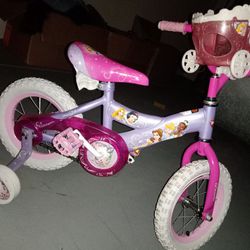 Girls Princess Bike w/ Training Wheels