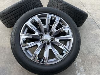 22” GMC Yukon Sierra Denali Silverado Tahoe Ultimate High Country Wheels Rims Tires Factory OEM 2023