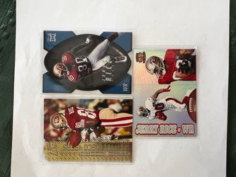 Jerry Rice 3 Cards Lot Mint