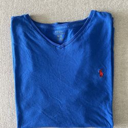 Polo Ralph Lauren Blue Red Shirt Size XL
