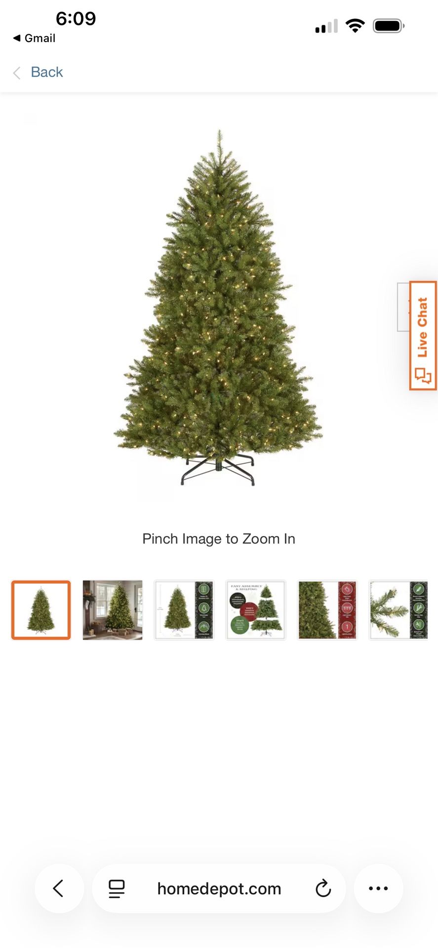 7ft Artificial Home Depot Christmas Tree