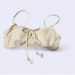 Cream Bikini Top M