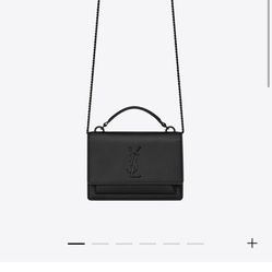 Saint Laurent- Sunset Chain Wallet In Smooth Leather