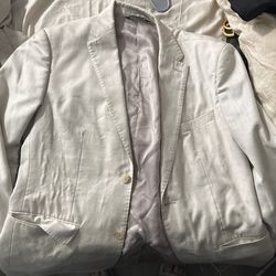 Medium Suit Jacket White