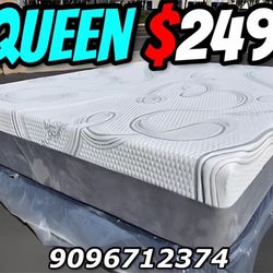 Queen Organic Hybrid Cool Gel Memory Foam Mattress!