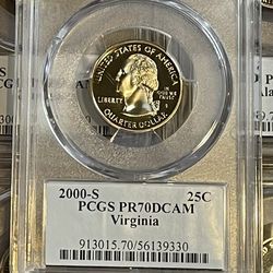 PCGS PR70DCAM State quarter - Virginia