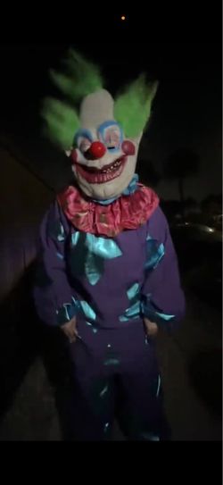 Jumbo the clown costume + mask XL