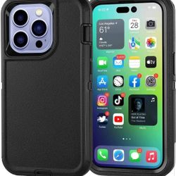 iPhone 14, Pro, Plus, ProMax Case Heavy Duty Protective Phone Case, Military Grade Full Body Protection Shockproof/Drop Proof Durable Phone Cover

