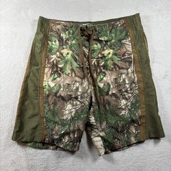 Bass Pro Shop Swim Trunks Mens M Camo Real Tree Suit Board Shorts Swimming #1480