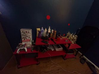 Red shelf