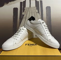 Fendi FF Low Top Leather Authentic 