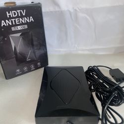 Digital TV Antenna with Signal Booster – 4K 1080p HD Support, Long Range, 360° Reception
