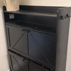 Black Shoe Cabinet