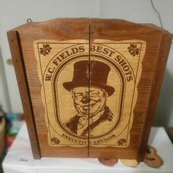 Vintage W C Fields Dart Cabinet