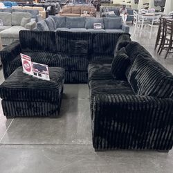 Brand New Sectional Sofa With Ottoman - In Box
