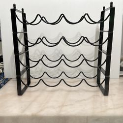 4 Tier Metal Wine Rack