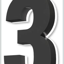 Backlit LED House Numbers 8", Stainless Steel Hand-Polished for House Address Signs, Modern House Numbers 8 Inch, Low-Voltage, Waterproof Corrosion Re