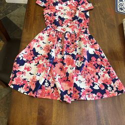 Used B. Darlin, Girl’s Junior Floral Dress, Size 1/2
