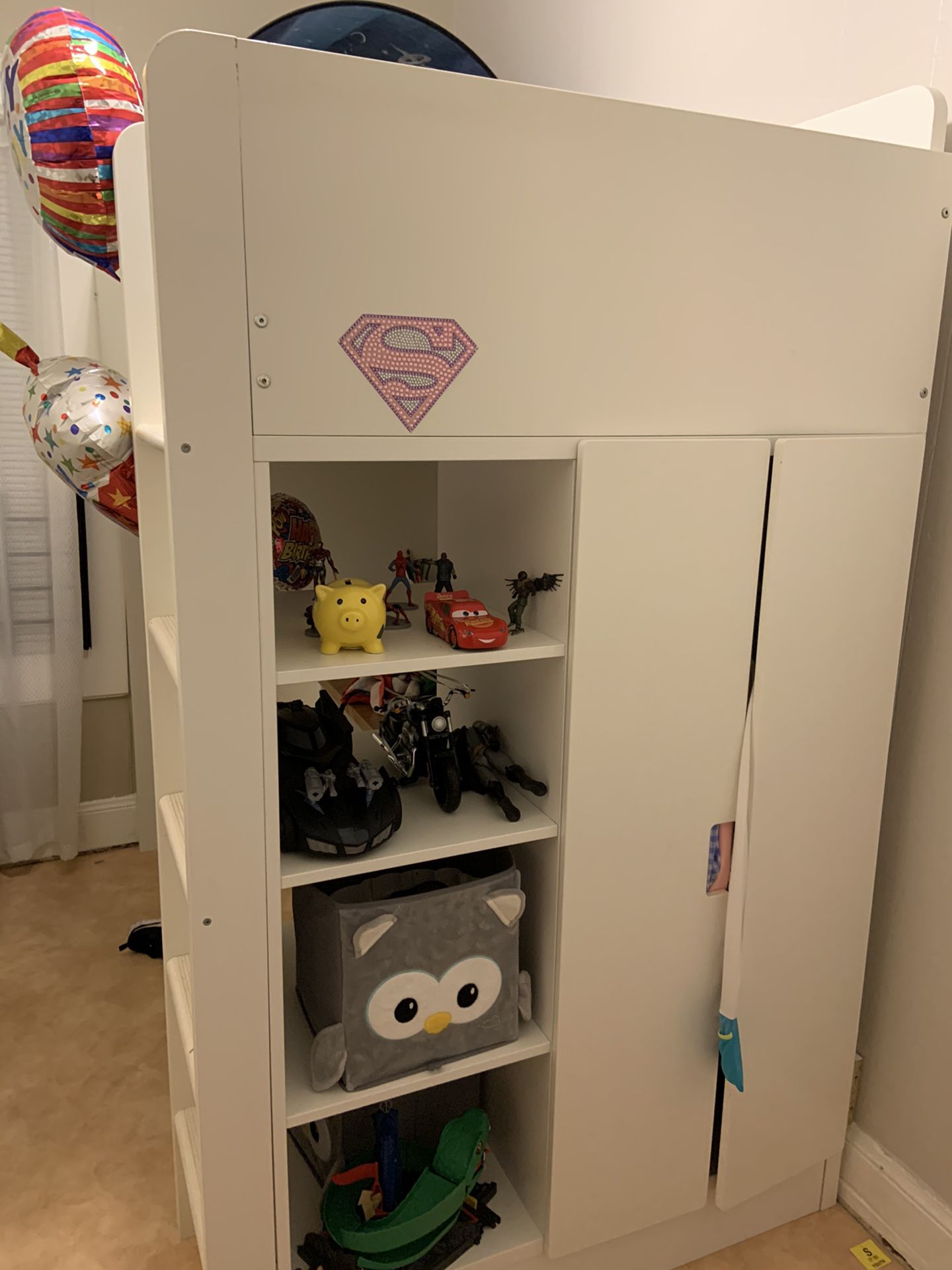 Twin IKEA loft bed with desk and closet FREE FREE