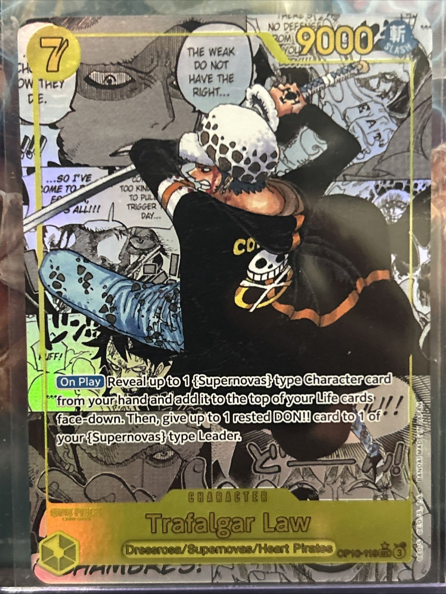 Trafalgar Law One Piece Manga Card Royal Blood