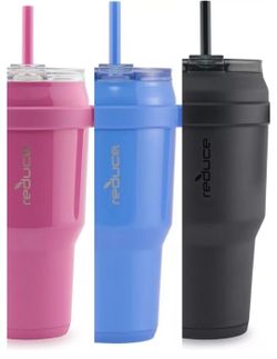 40oz. Reduce Tumbler Cups NEW Available In Black, Light Blue, & Sangria Pink NEW 