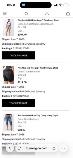 True religion shorts