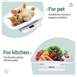 Digital Pet Scale Baby Scale Food Weight Mini Scale LCD Electronic Scales for Measure Small Dog Cat Small Animals Pet Food (Mini Pet Scale)