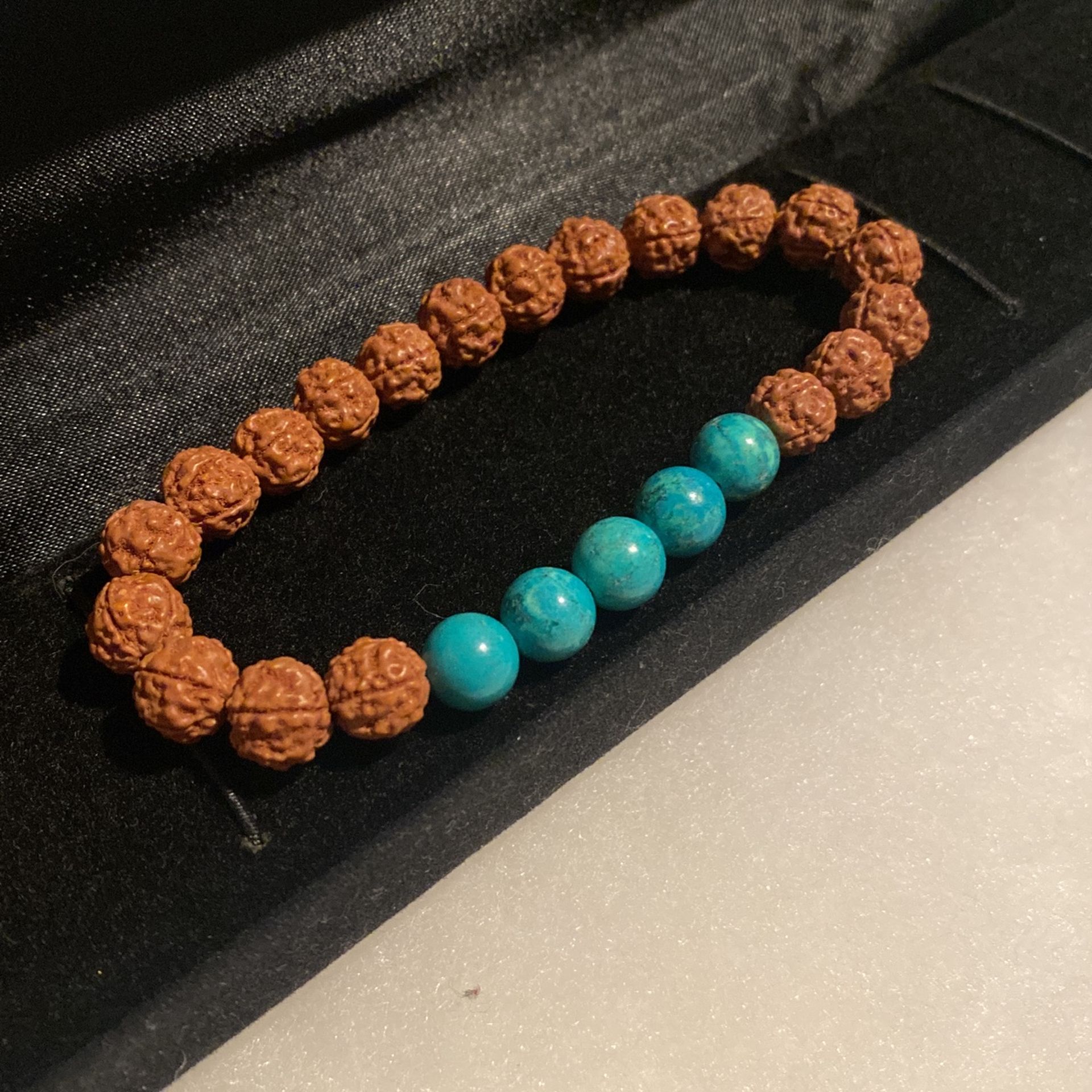 Rudraksha Turquoise Bracelet