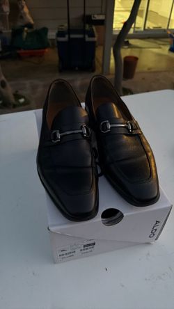 NEW ALDO SHAYLAN Men’s Leather Loafers Size 10.5 – Black – Brand New in Box