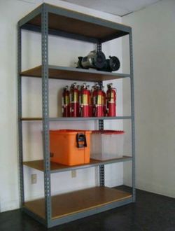 Industrial Racks 48 in W x 18 in D Used 5 Tier Storage Shelving Delivery Available