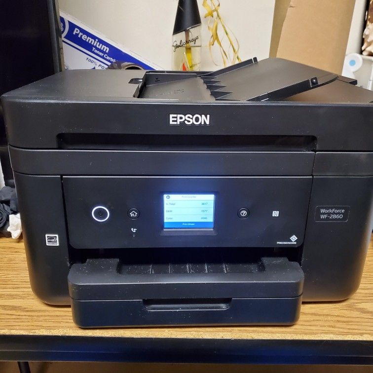 Epson Workforce Wf-2860 Printer All In One Needs Ink Working Fine 