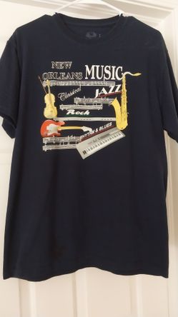 New Orleans MUSIC T-shirt Beautiful Size M