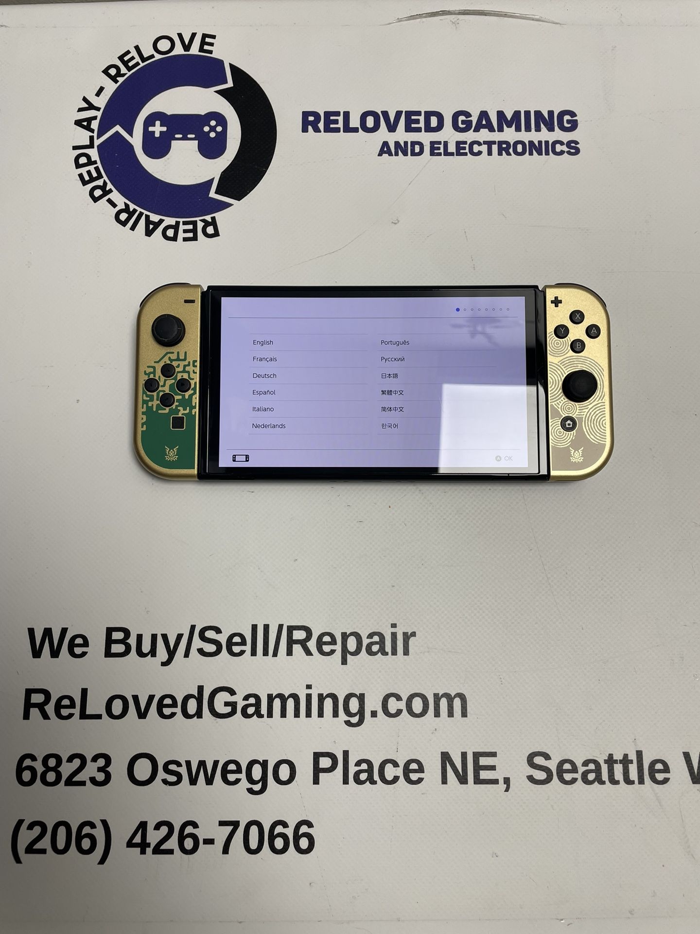 Nintendo Switch OLED Zelda Edition - Two Month Warranty - In Excellent Condition - For Sale Or Trade