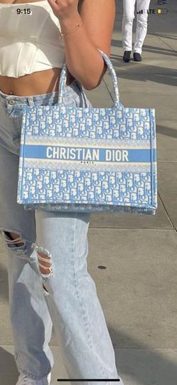 Dior bag blue Montaigne bag Dior women's bag shoulder diagonal bag for Sale  in San Francisco, CA - OfferUp